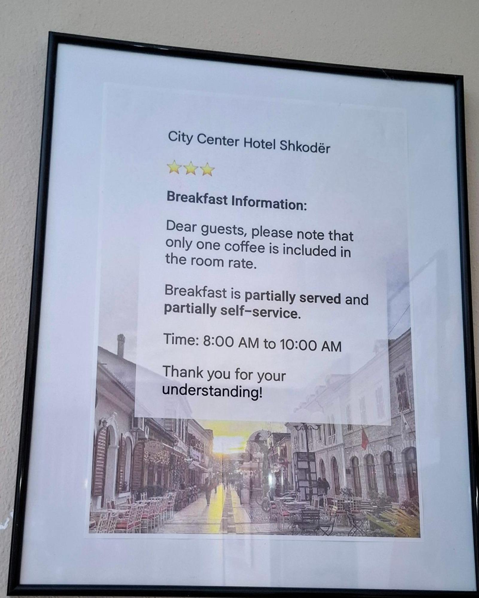 Citycenterhotel Shkodër 외부 사진